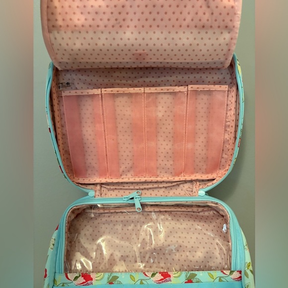 Allegro Pacific Floral Cosmetic Toiletry Travel Bag - 12x9" - Picture 2 of 6